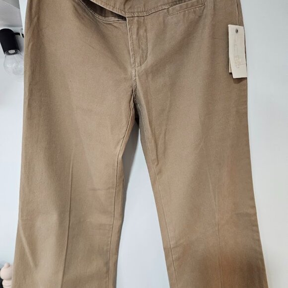 BNWT Vintage Y2K Guess low rise pant boot cut flare tan size 27 - Picture 6 of 10